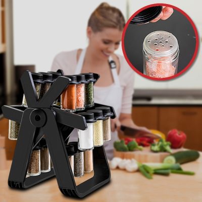 Organizator rotativ cu 18 borcane pentru condimente | FERRISPICE