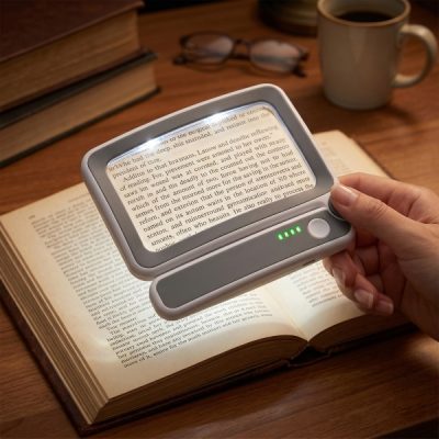 Lupă de lectură LED dreptunghiulară | READSCOPE